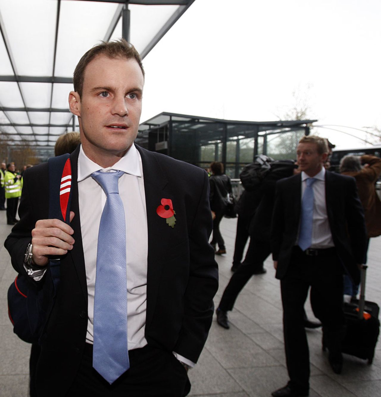 Andrew Strauss heads to Heathrow Airport as England depart for Australia, London, October 29, 2010