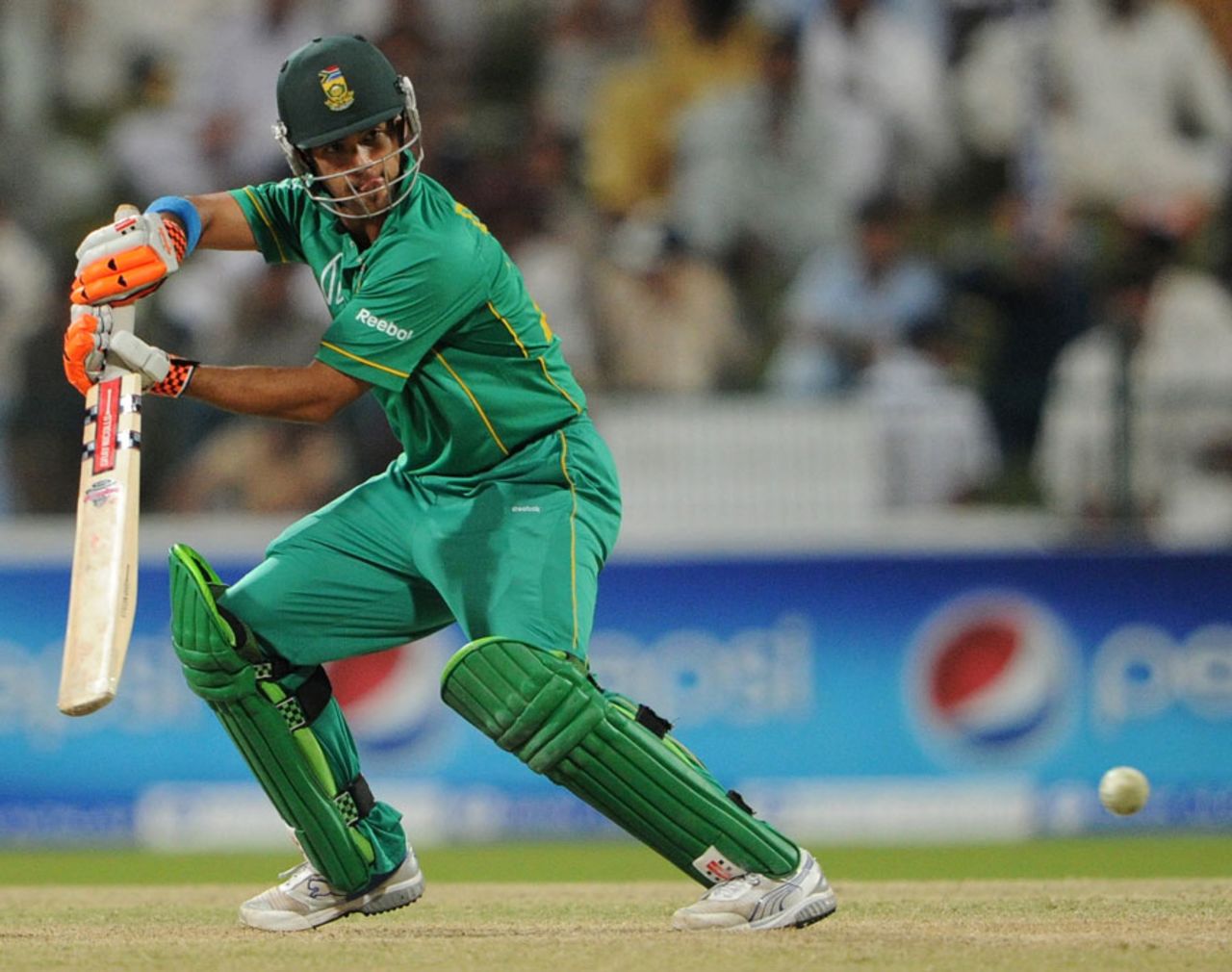 JP Duminy angles a ball to the off side, Pakistan v South Africa, 1st ODI, Abu Dhabi, October 29, 2010