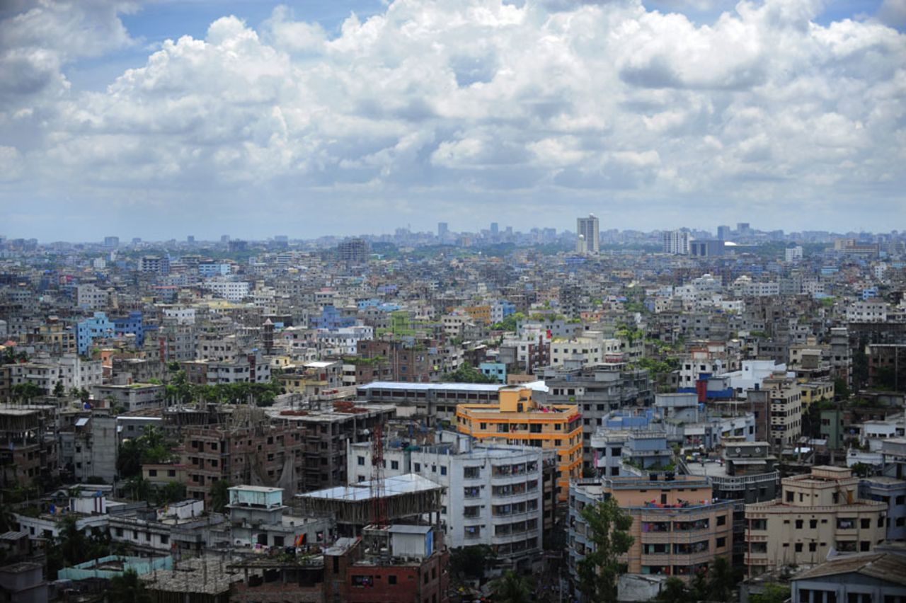 The Dhaka skyline, Dhaka, September 20, 2010