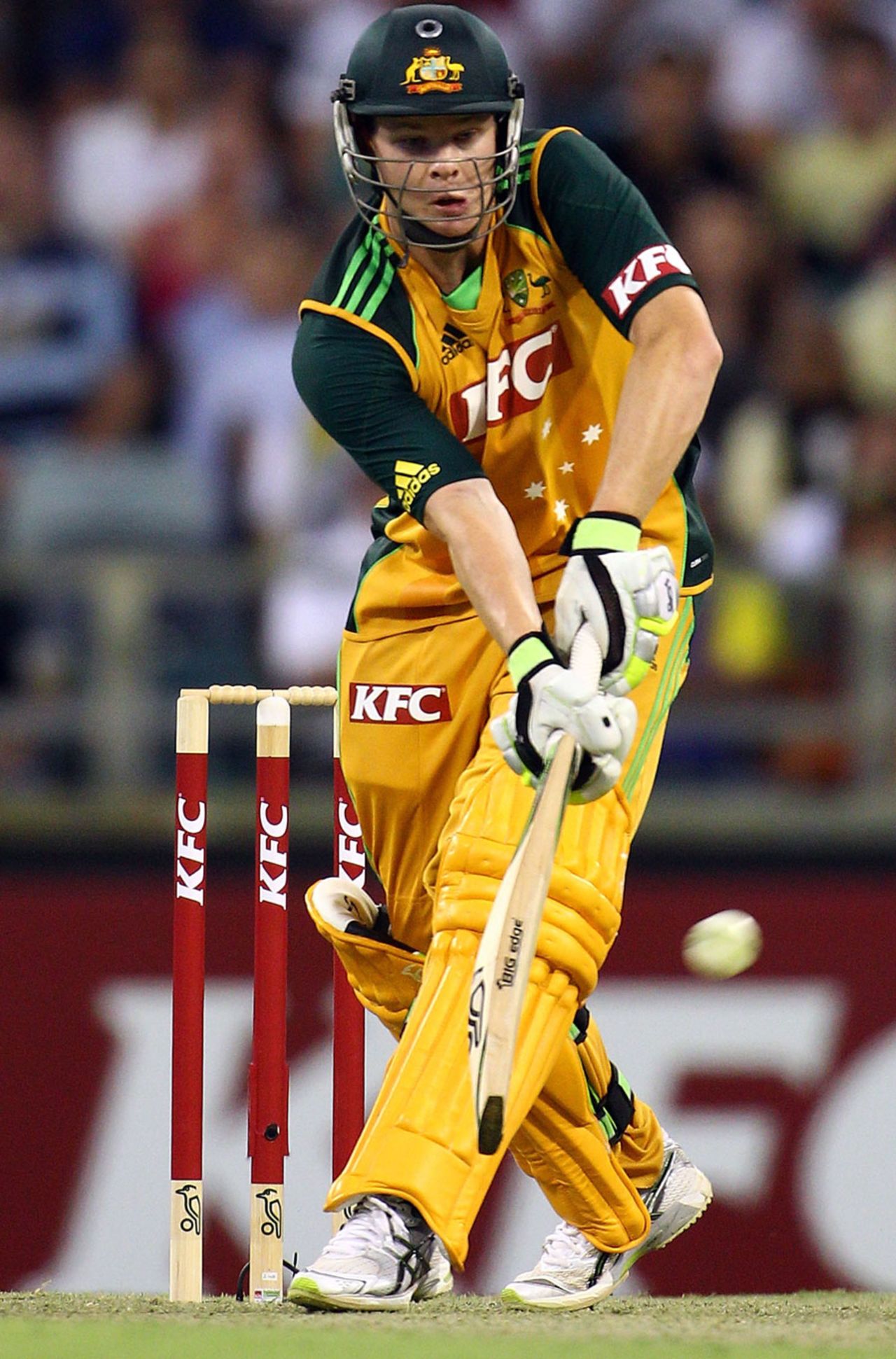 Steven Smith is about to lift one over short fine leg, Australia v Sri Lanka, Only Twenty20, Perth, October 31, 2010