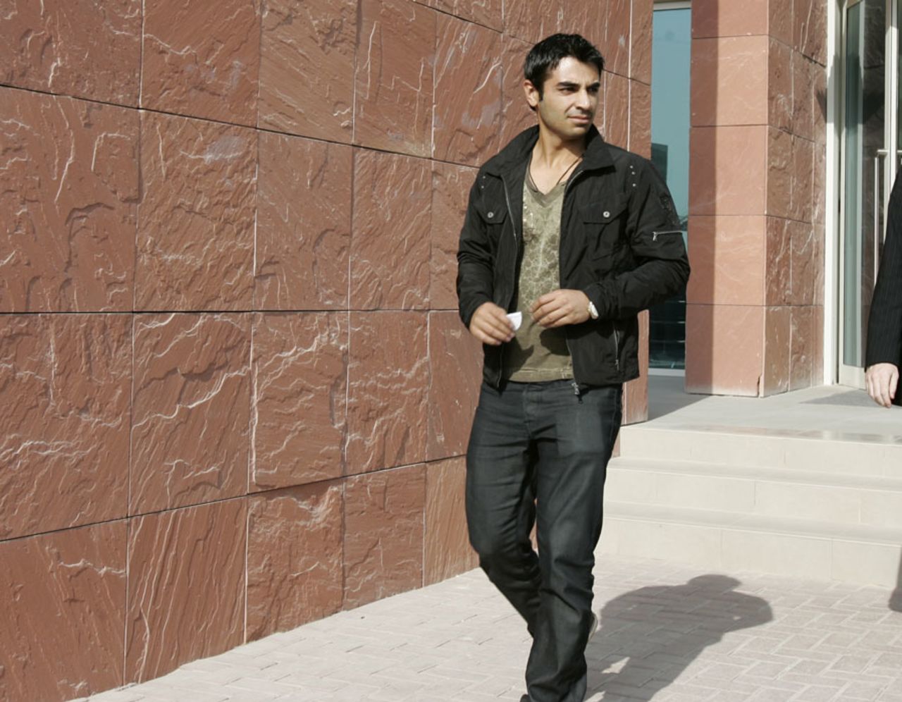 Salman Butt leaves the ICC headquarters after the hearing on his provisional suspension, Dubai, October 31, 2010
