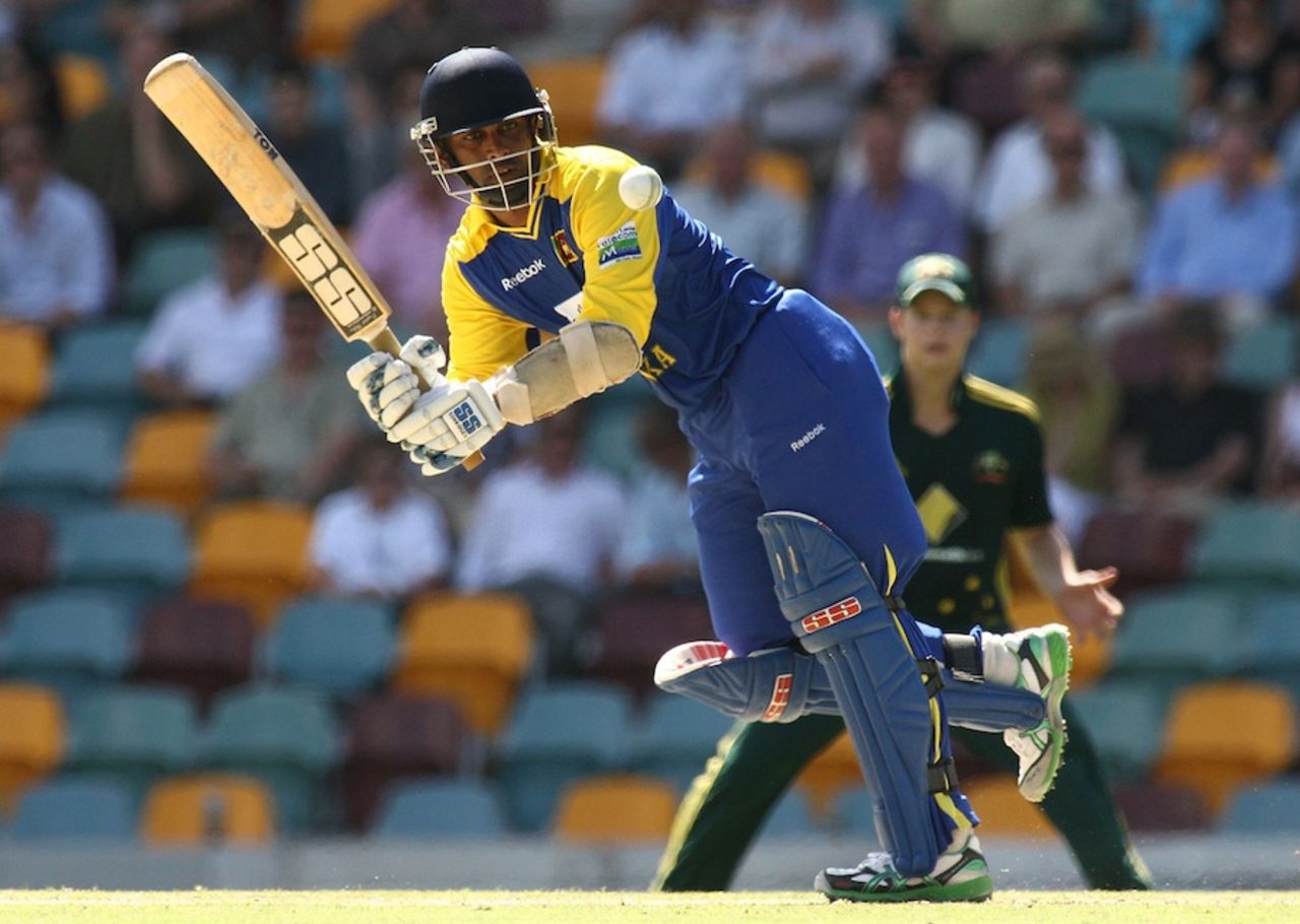 Chamara Silva plays through the leg side, Australia v Sri Lanka, 3rd ODI, Brisbane, November 7, 2010