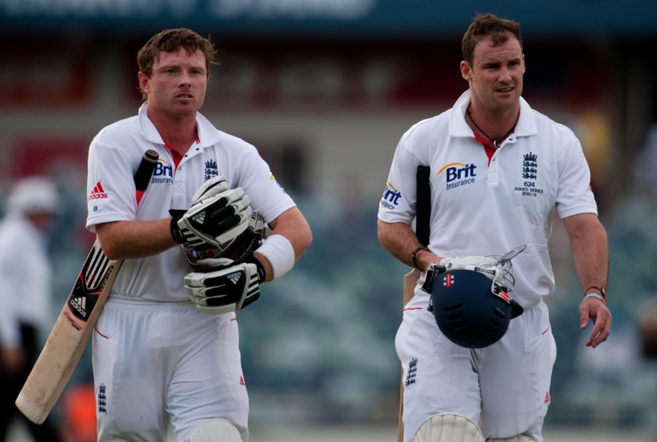 Andrew Strauss and Ian Bell put together 47 to guide England home, Western Australia v England XI, Perth, November 7 2010