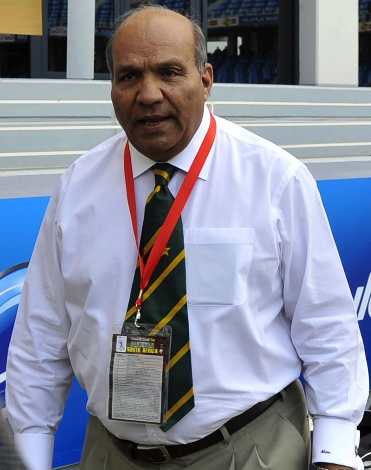 Intikhab Alam, Pakistan's team manager, at the stadium, Pakistan v South Africa, 5th ODI, Dubai, November 8, 2010