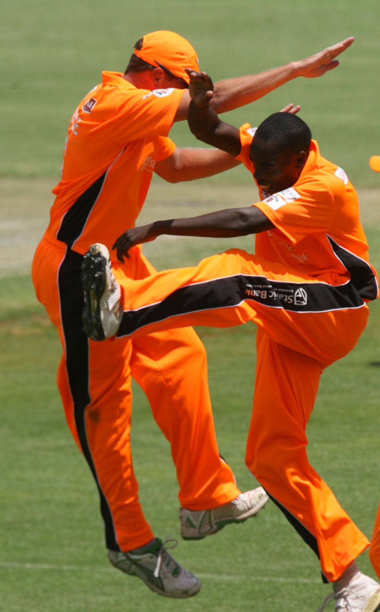Trevor Garwe celebrates one of his four wickets against Southern Rocks, Mashonaland Eagles v Southern Rocks, Stanbic Bank 20, Harare, November 13, 2010