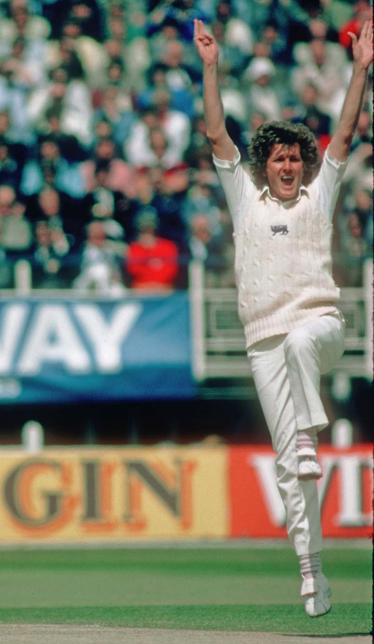 Bob Willis appeals, England v New Zealand, 1983 World Cup, The Oval, June 9, 1983 