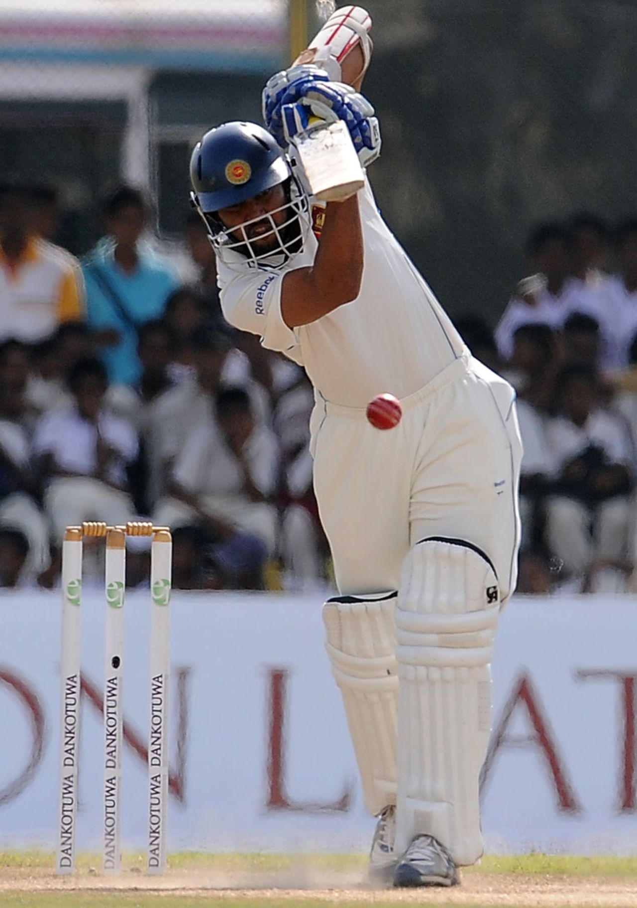 Tillakaratne Dilshan plays a shot on the off side, Sri Lanka v West Indies, 1st Test, Galle, 4th day, November 18, 2010