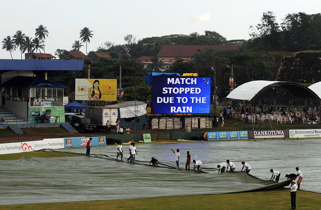 Rain brought to an early end on the fourth day, Sri Lanka v West Indies, 1st Test, Galle, 4th day, November 18, 2010
