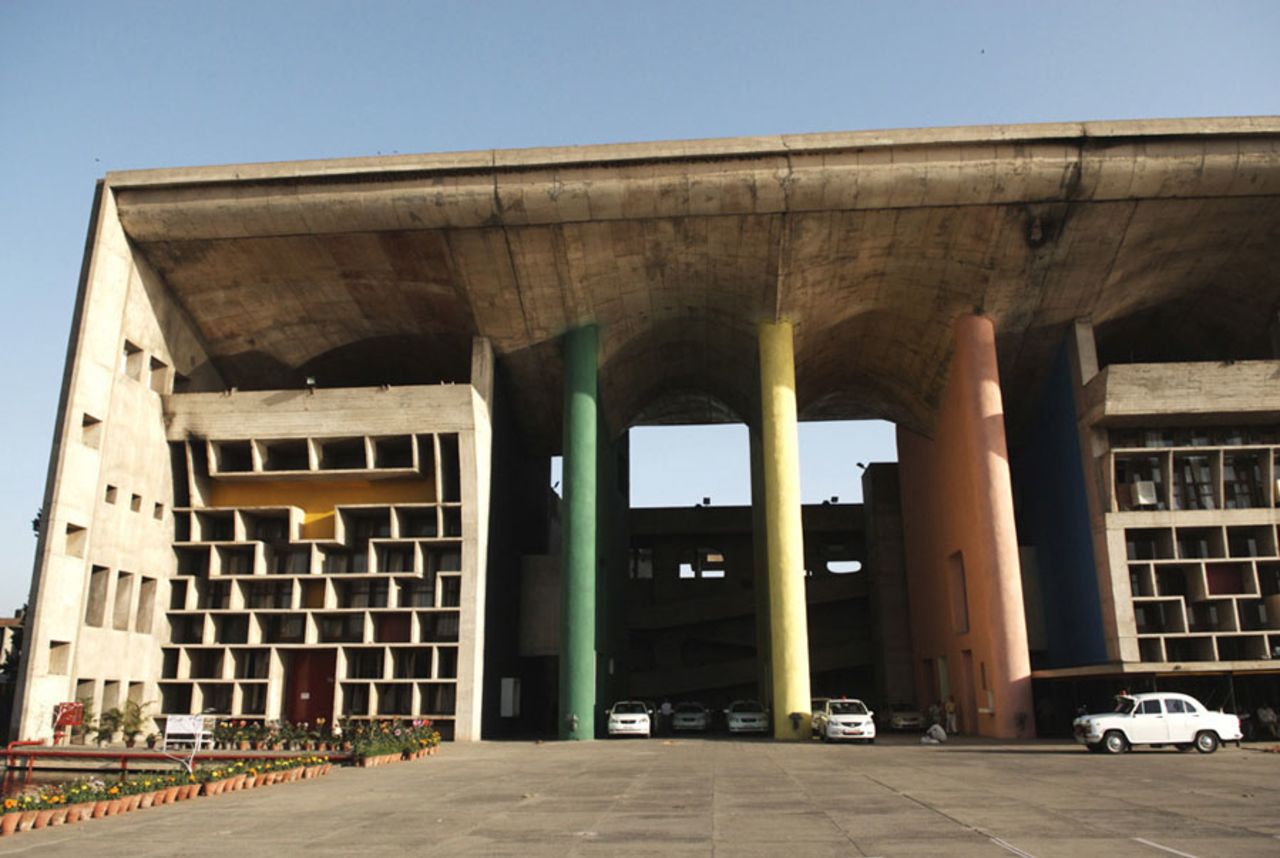 Punjab and Haryana High Court designed by Le Corbusier in 1952, Chandigarh