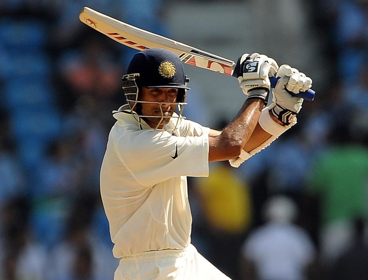 Rahul Dravid cracks one through the off side, 3rd Test, Nagpur, 3rd day, November 22, 2010