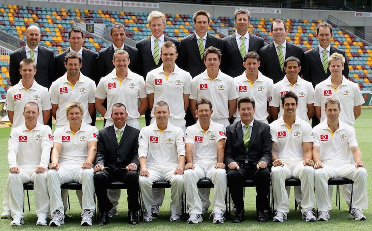 The Australian squad for the first Ashes Test, Brisbane, November 23, 2010