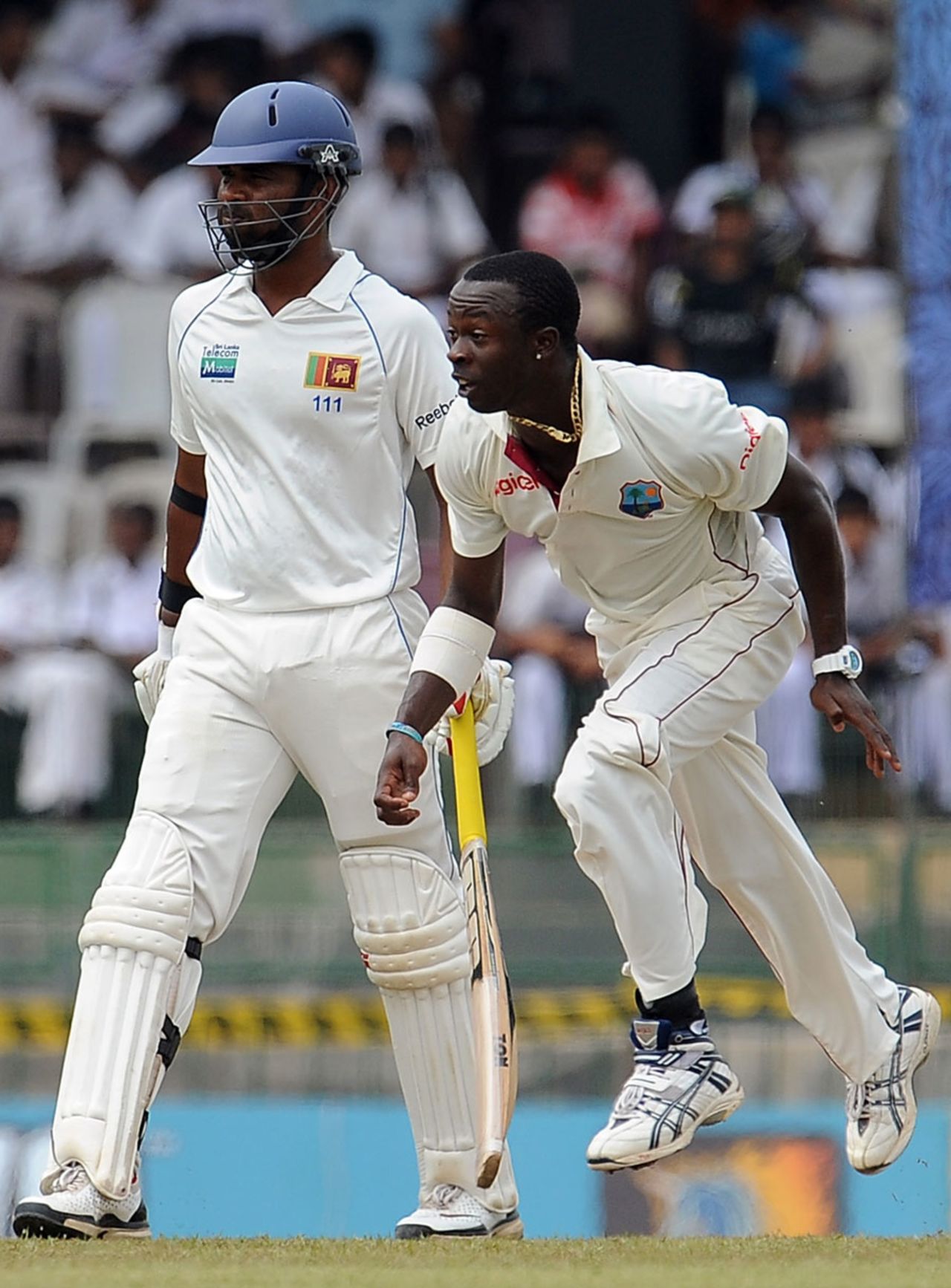 Kemar Roach, during his opening spell on the first day, Sri Lanka v West Indies, 2nd Test, Premadasa Stadium, Colombo, 1st day, November 23, 2010