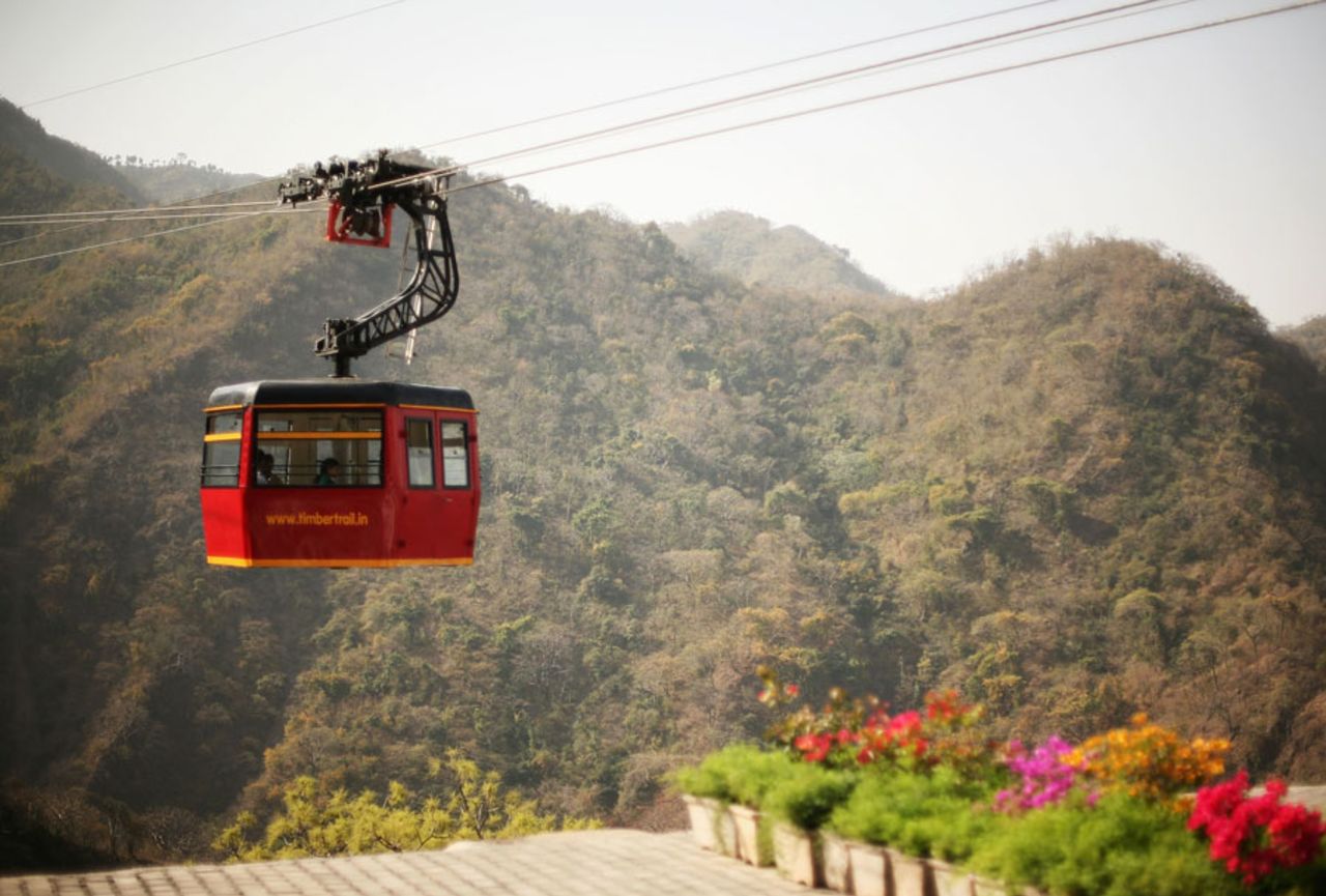 The cable car up to the Timber Trail Heights resort, Parwanoo, March 26, 2010