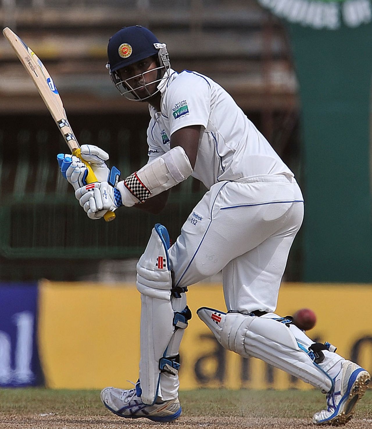Angelo Mathews works one to the on side, Sri Lanka v West Indies, 2nd Test, Premadasa Stadium, Colombo, 2nd day, November 24, 2010