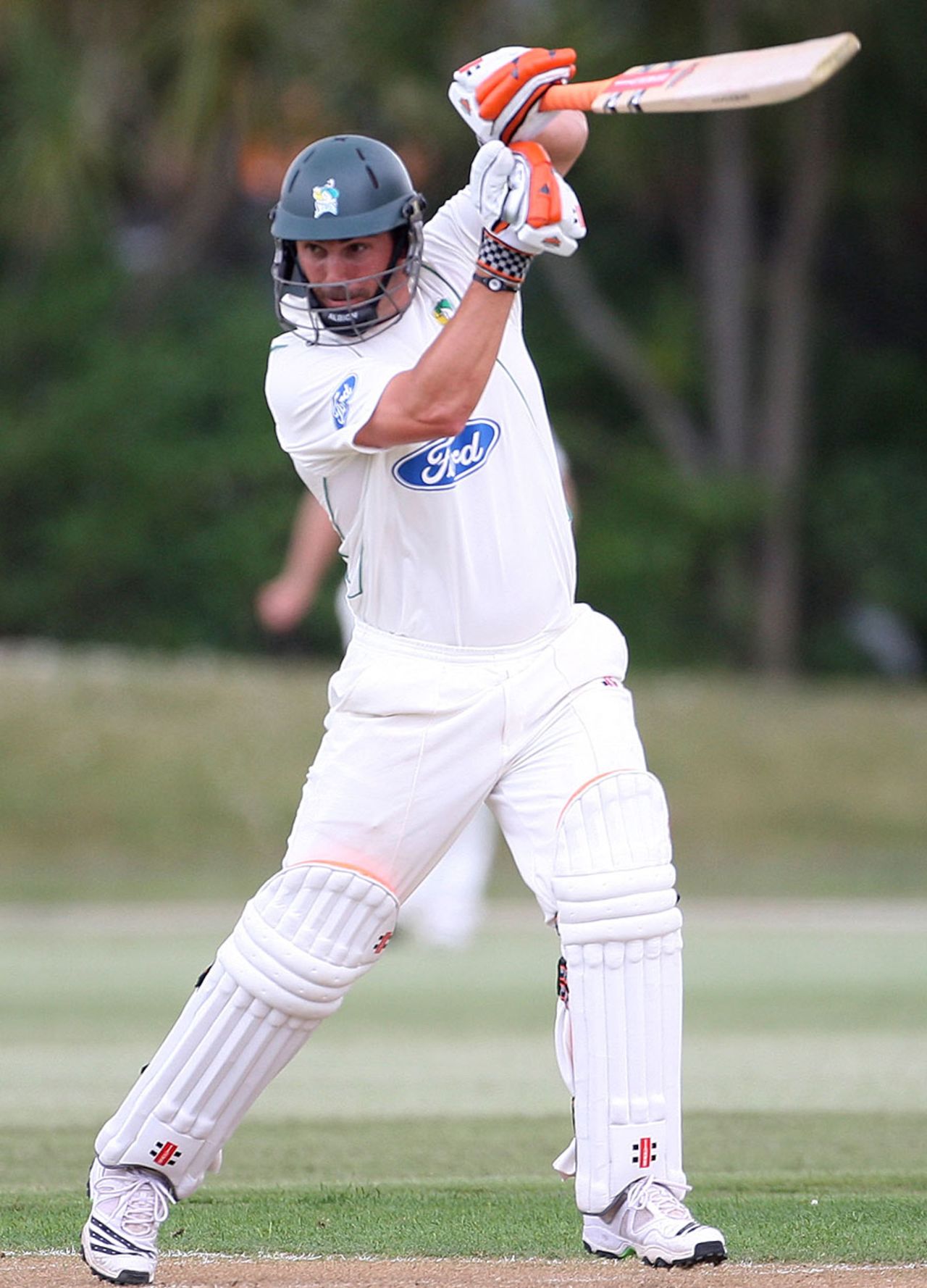 Peter Ingram drives during his 76 off 86 in the second innings, Auckland v Central Districts, Plunket Shield, Auckland, 4th day, November 26, 2010