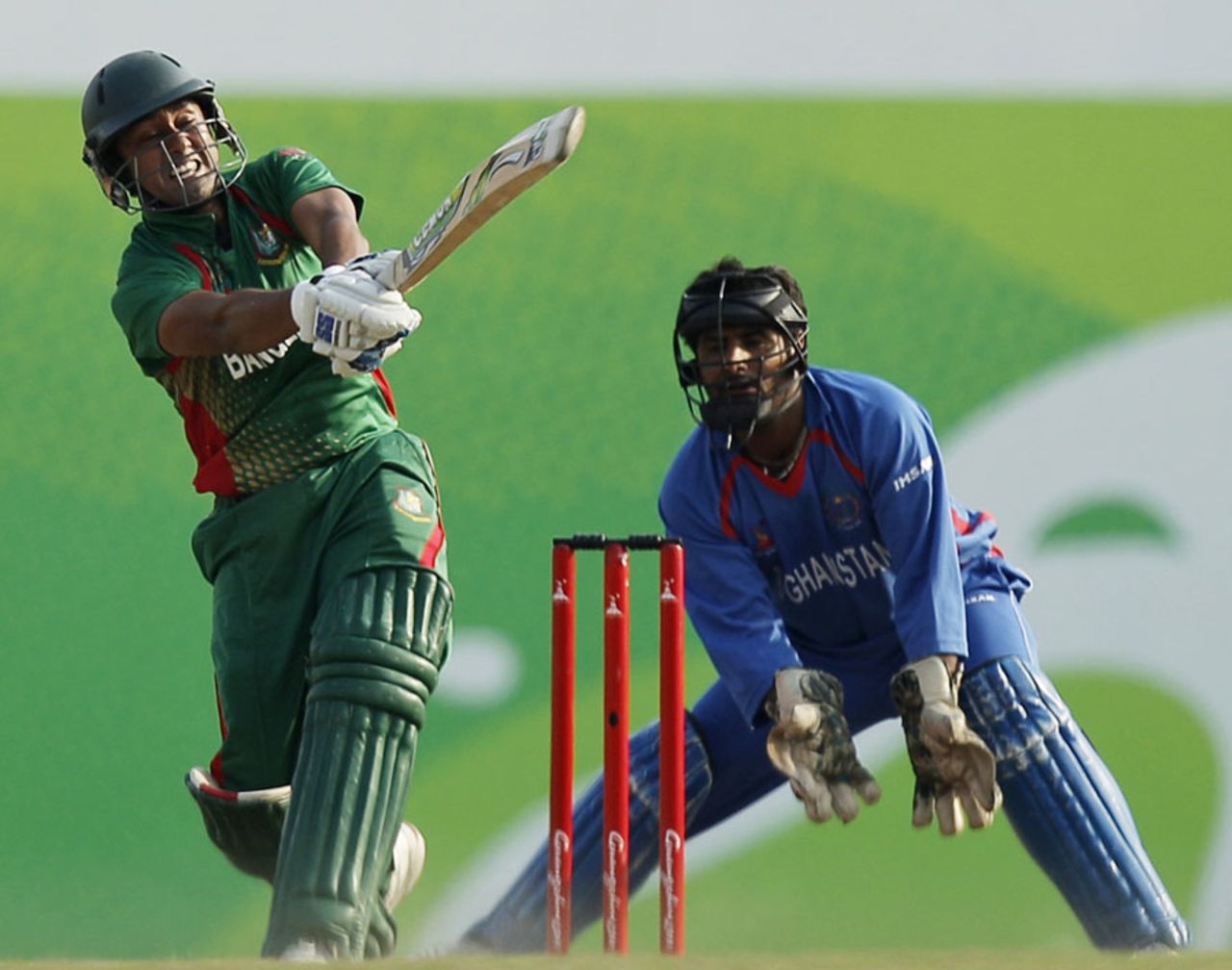 Mithun Ali hit a six and two fours in his 22, Afghanistan v Bangladesh, final, Asian Games, Guangzhou, November 26, 2010