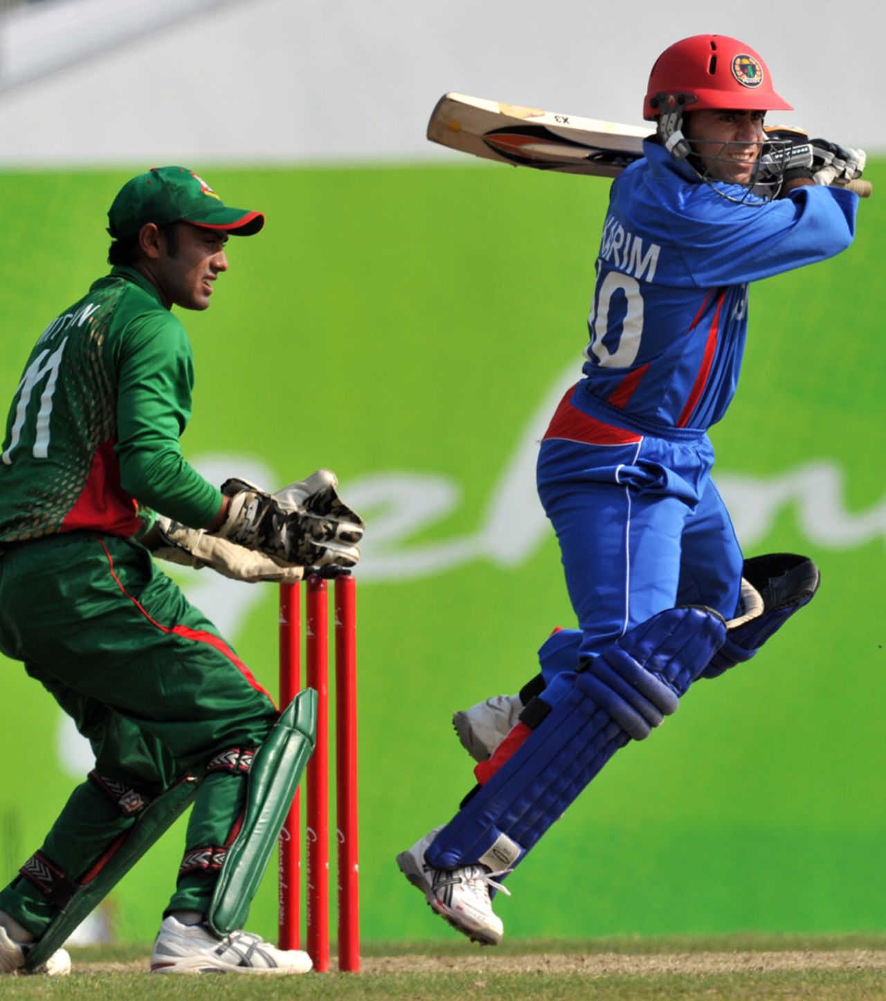 Karim Sadiq hit two sixes in his 20 , Afghanistan v Bangladesh, final, Asian Games, Guangzhou, November 26, 2010