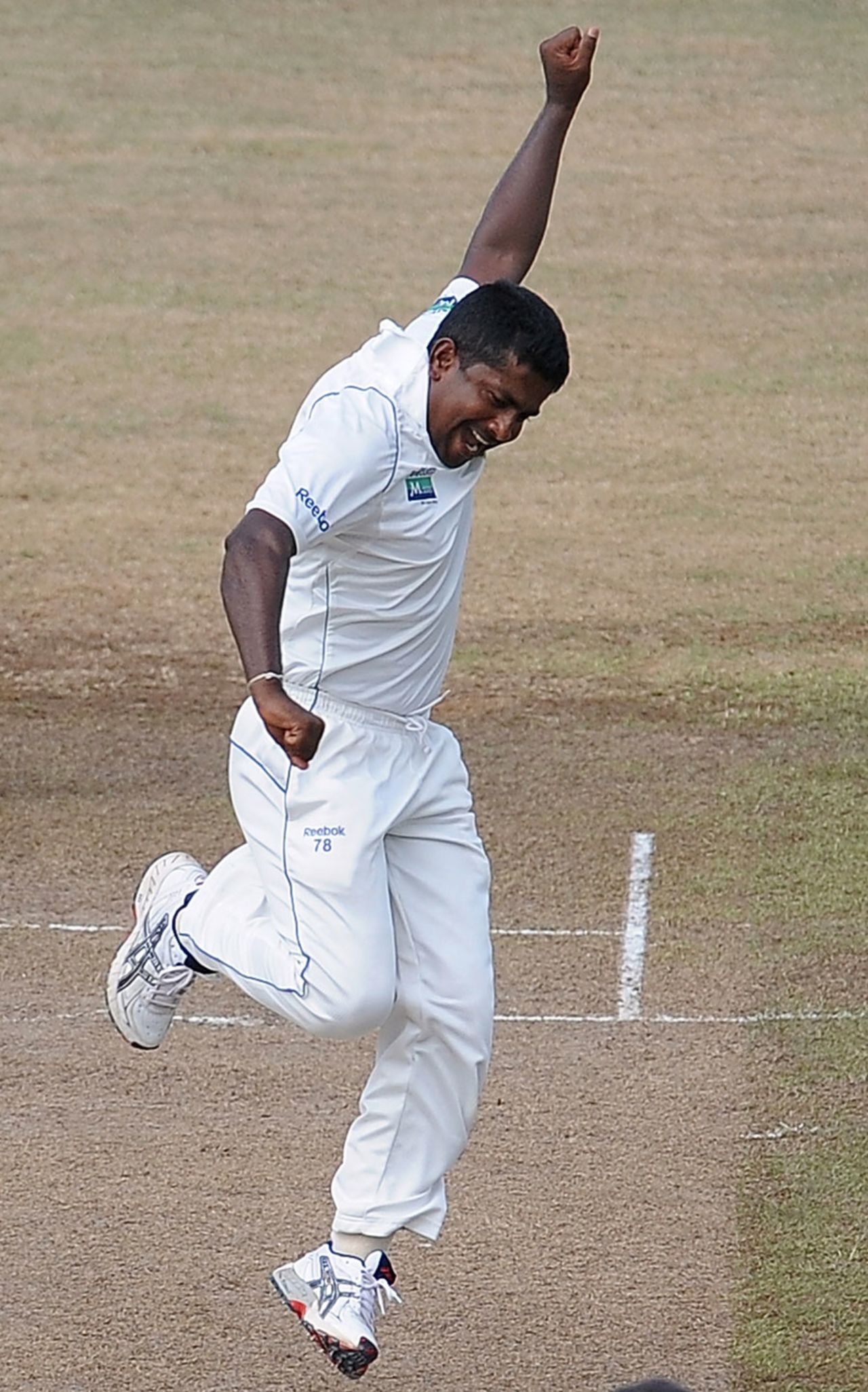 Rangana Herath celebrates the wicket of Sulieman Benn, Sri Lanka v West Indies, 2nd Test, Premadasa Stadium, Colombo, 5th day, November 27, 2010