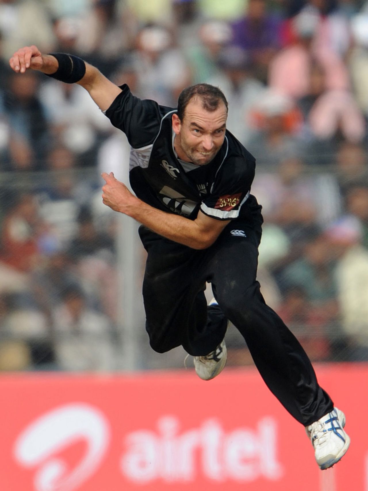 Andy McKay took a career-best 4 for 62, India v New Zealand, 1st ODI, Guwahati, November 28, 2010