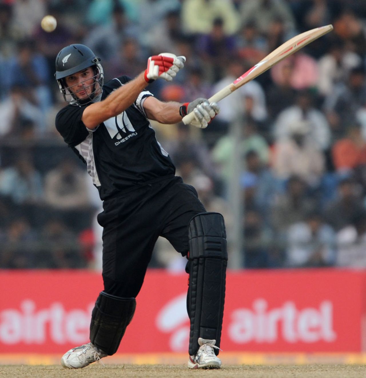 Kyle Mills hit two sixes in his 32, India v New Zealand, 1st ODI, Guwahati, November 28, 2010