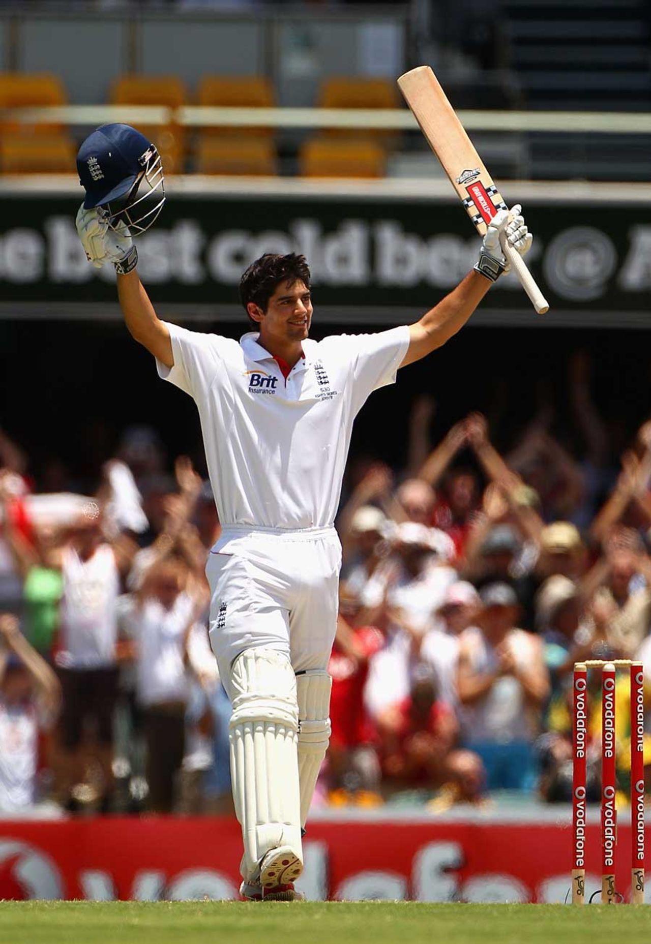 Alastair Cook reaches his first Test double hundred, Australia v England, 1st Test, Brisbane, 5th day, November 29, 2010