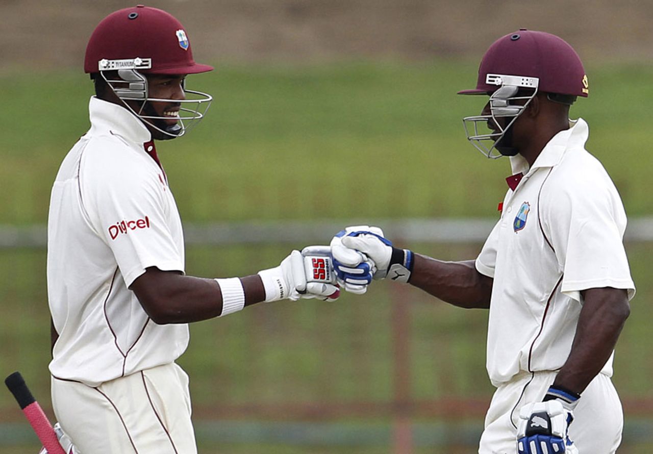 Devon Smith and Darren Bravo added 115 for the second wicket, Sri Lanka v West Indies, 3rd Test, Pallekele, 1st day, December 1, 2010