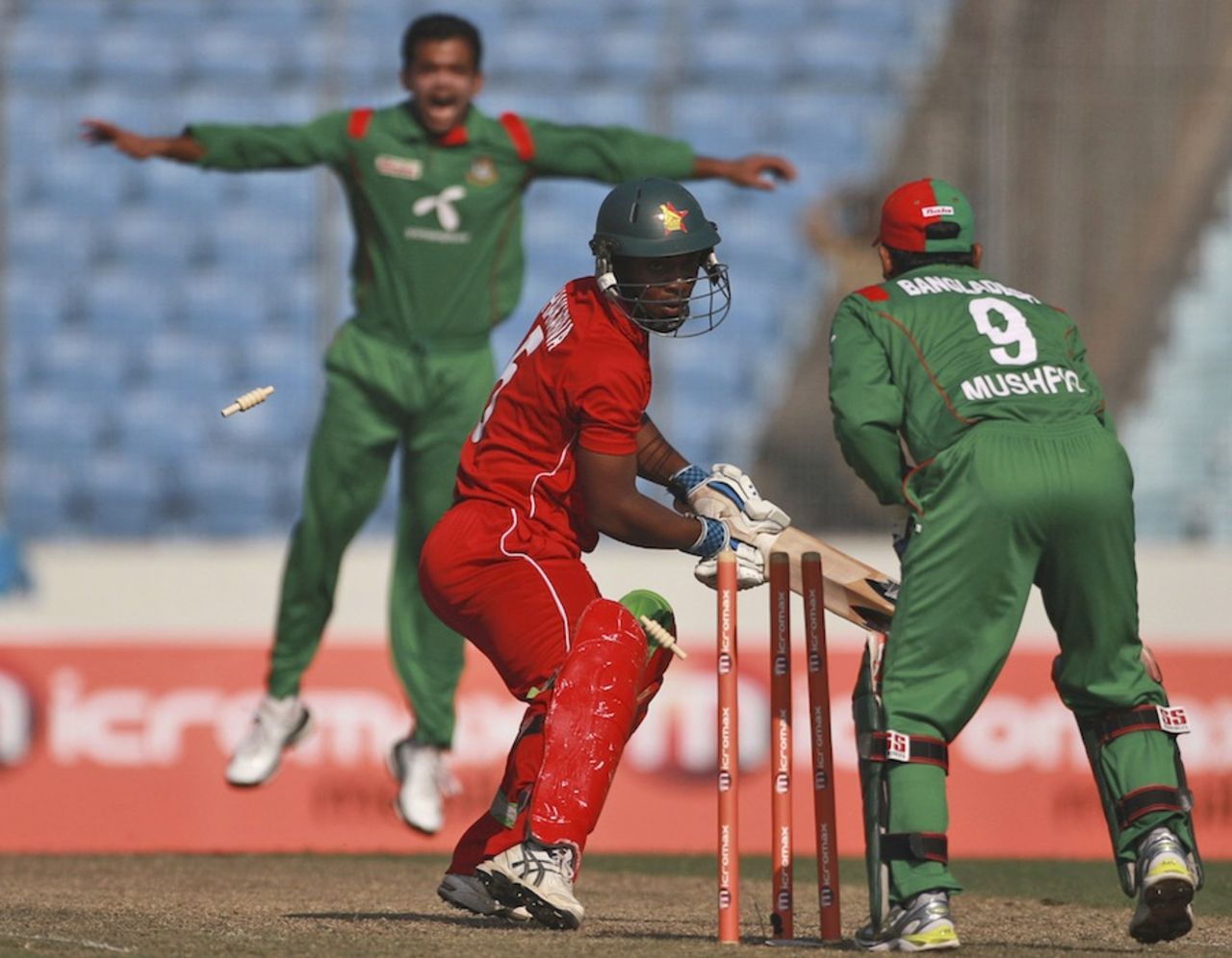 Regis Chakabva was stumped by Mushfiqur Rahim, Bangladesh v Zimbabwe, 2nd ODI, Mirpur, December 3, 2010