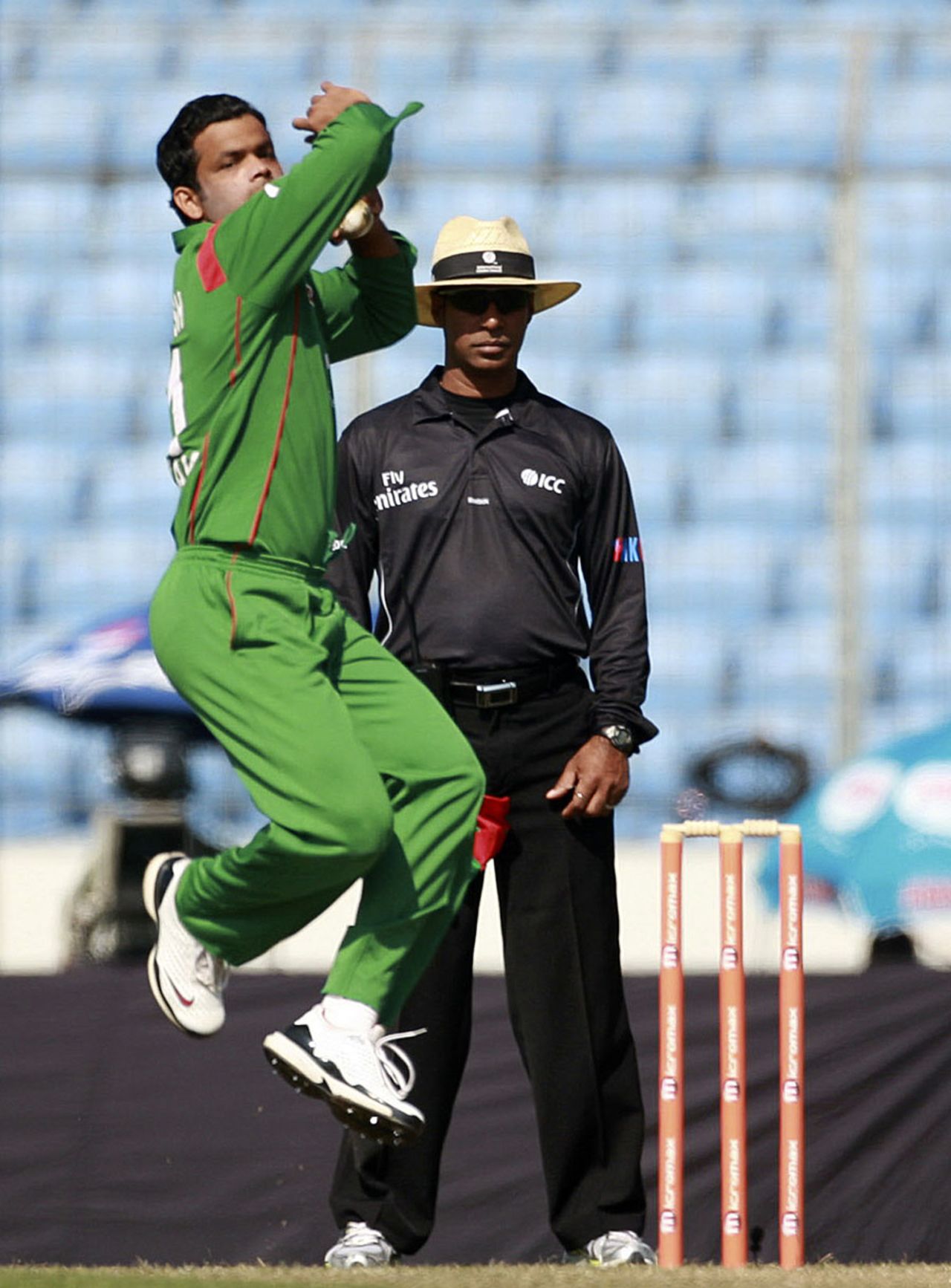 Abdur Razzak's five wickets included a hat-trick, Bangladesh v Zimbabwe, 2nd ODI, Mirpur, December 3, 2010
