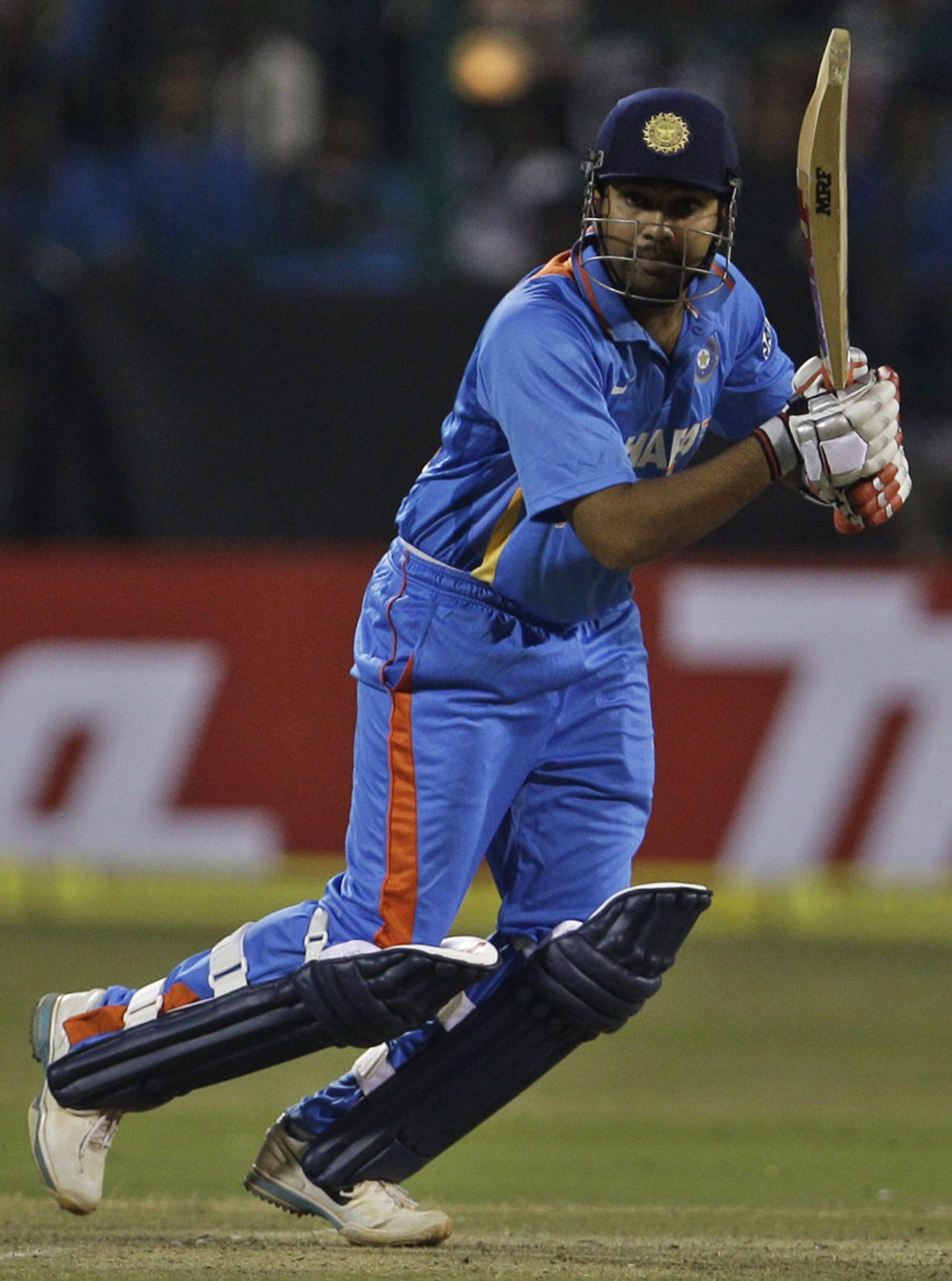 Rohit Sharma plays one through the off side, India v New Zealand, 4th ODI, Bangalore, December 7, 2010