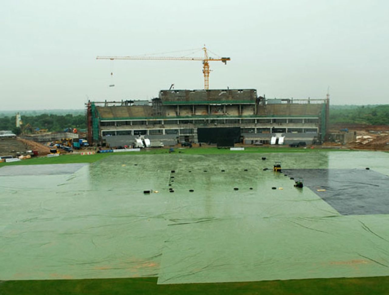 There was no chance of play in Hambantota as incessant rain hit the ground, Hambantota, December 8, 2010