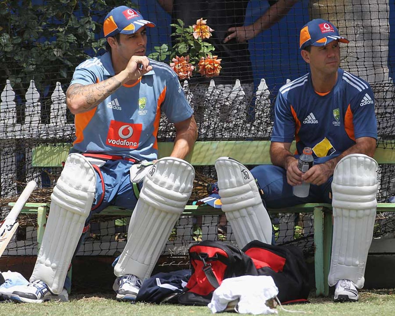 Ricky Ponting will hope for an in-form Mitchell Johnson, Perth, December 15, 2010