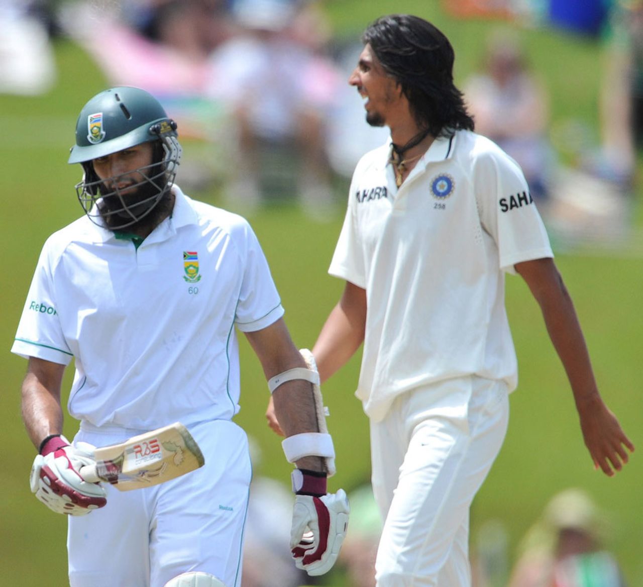 Hashim Amla walks off after being dismissed by Ishant Sharma, South Africa v India, 1st Test, Centurion, 3rd day, December 18, 2010 