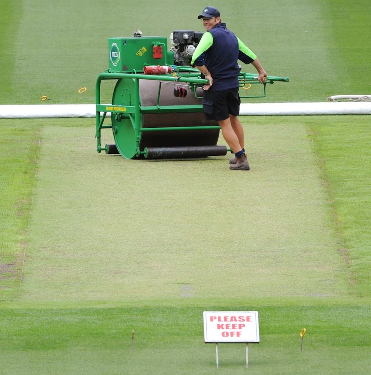The pitch at the MCG has a lot of grass five days ahead of the Boxing Day Test, Melbourne, December 21, 2010