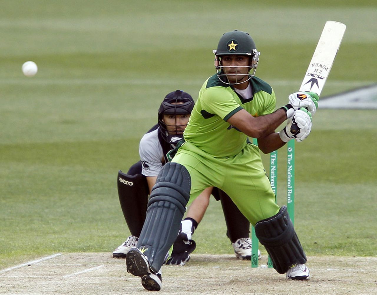 Mohammad Hafeez made 34 before he was dismissed, New Zealand v Pakistan, 3rd Twenty20, Christchurch, December 30, 2010