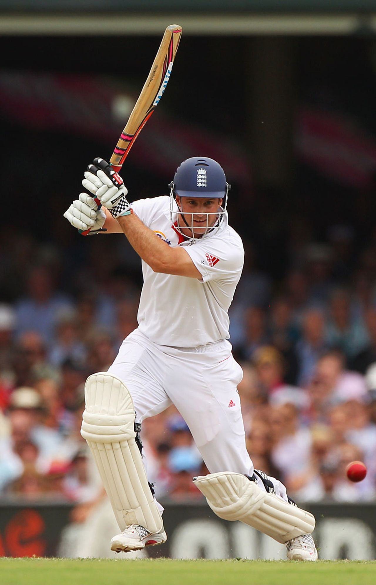 Andrew Strauss launched England's innings with a series of boundaries, Australia v England, 5th Test, Sydney, 2nd day, January 4, 2011