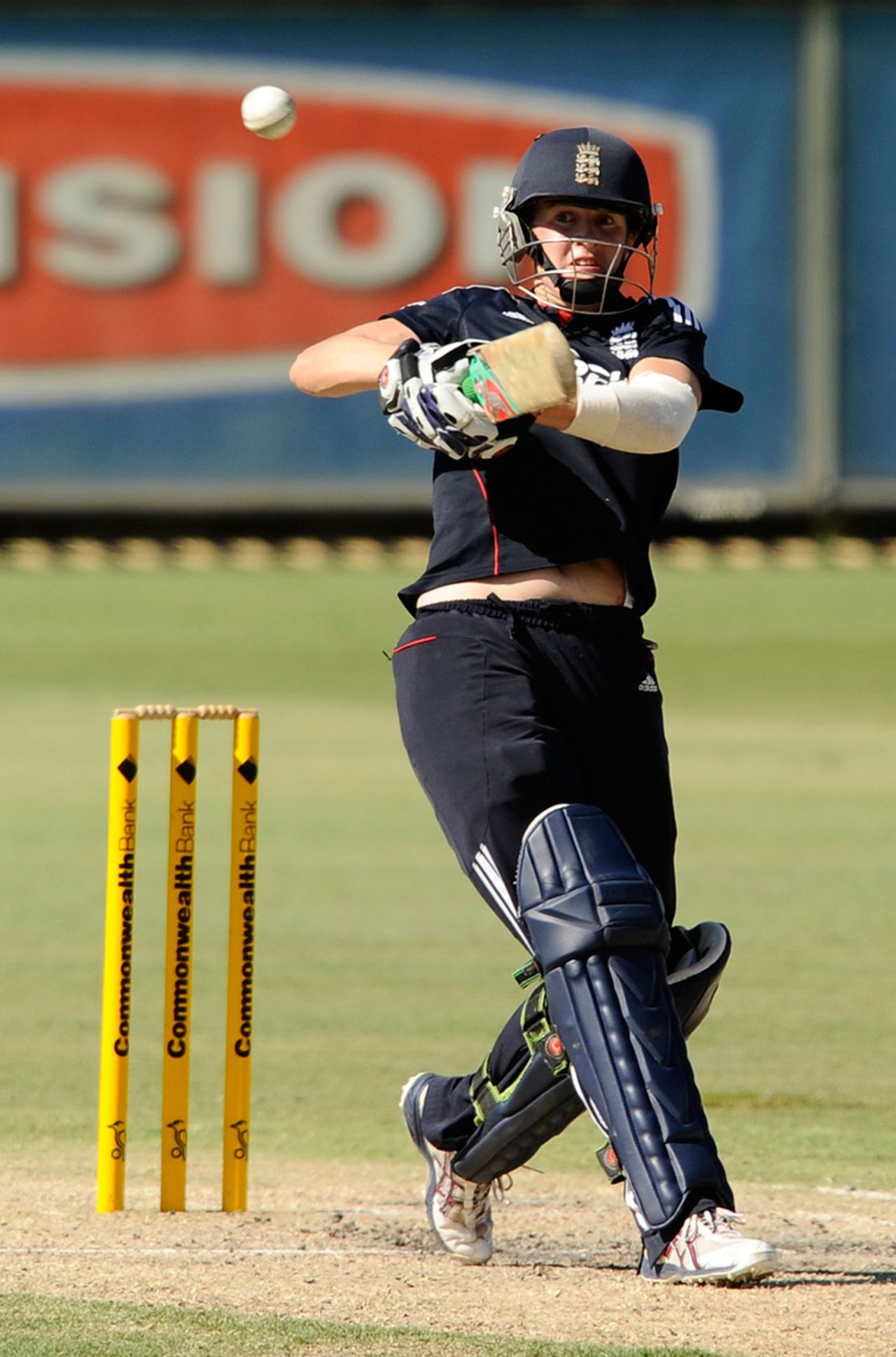 Lydia Greenway top-scored for England with 59, Australia Women v England Women, 3rd ODI, Perth, January 9, 2011