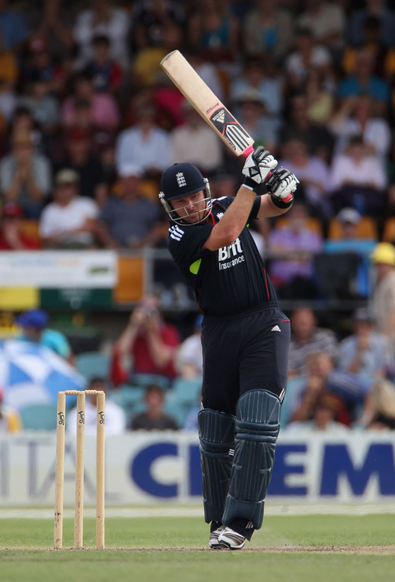 Ian Bell drives through the off side, Prime Minister's XI v England, Canberra, January 10, 2011