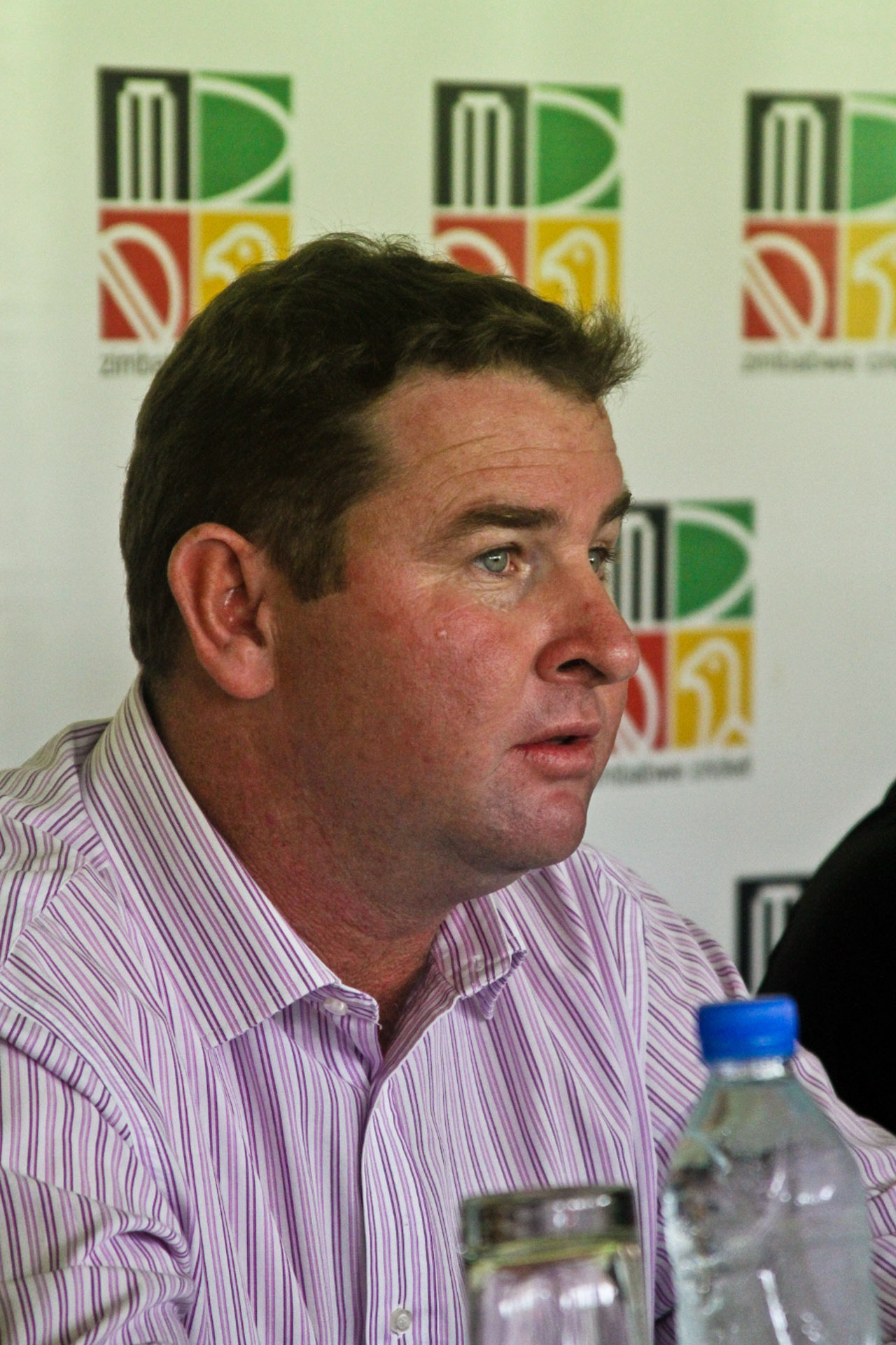 Chairman of selectors Alistair Campbell announces Zimbabwe's World Cup squad, Harare, January 12, 2011