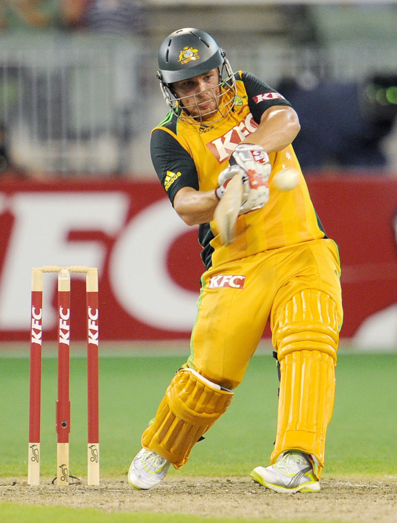 Aaron Finch's power proved the difference between the sides, Australia v England, 2nd Twenty20, Melbourne, January 14, 2011