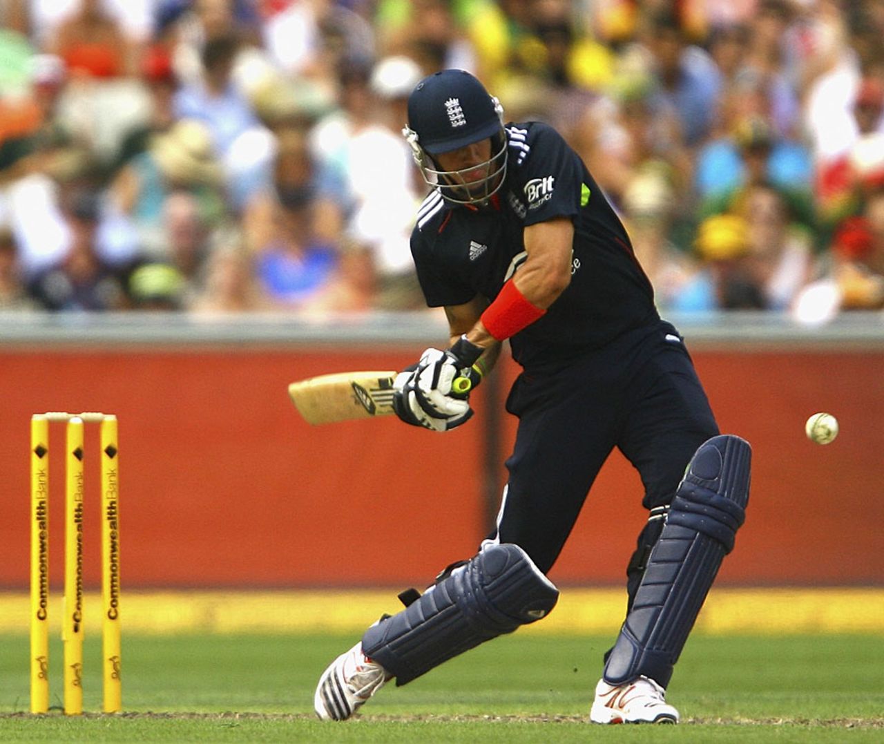 Kevin Pietersen struck three sixes in his 78, Australia v England, 1st ODI, Melbourne, January 16, 2010