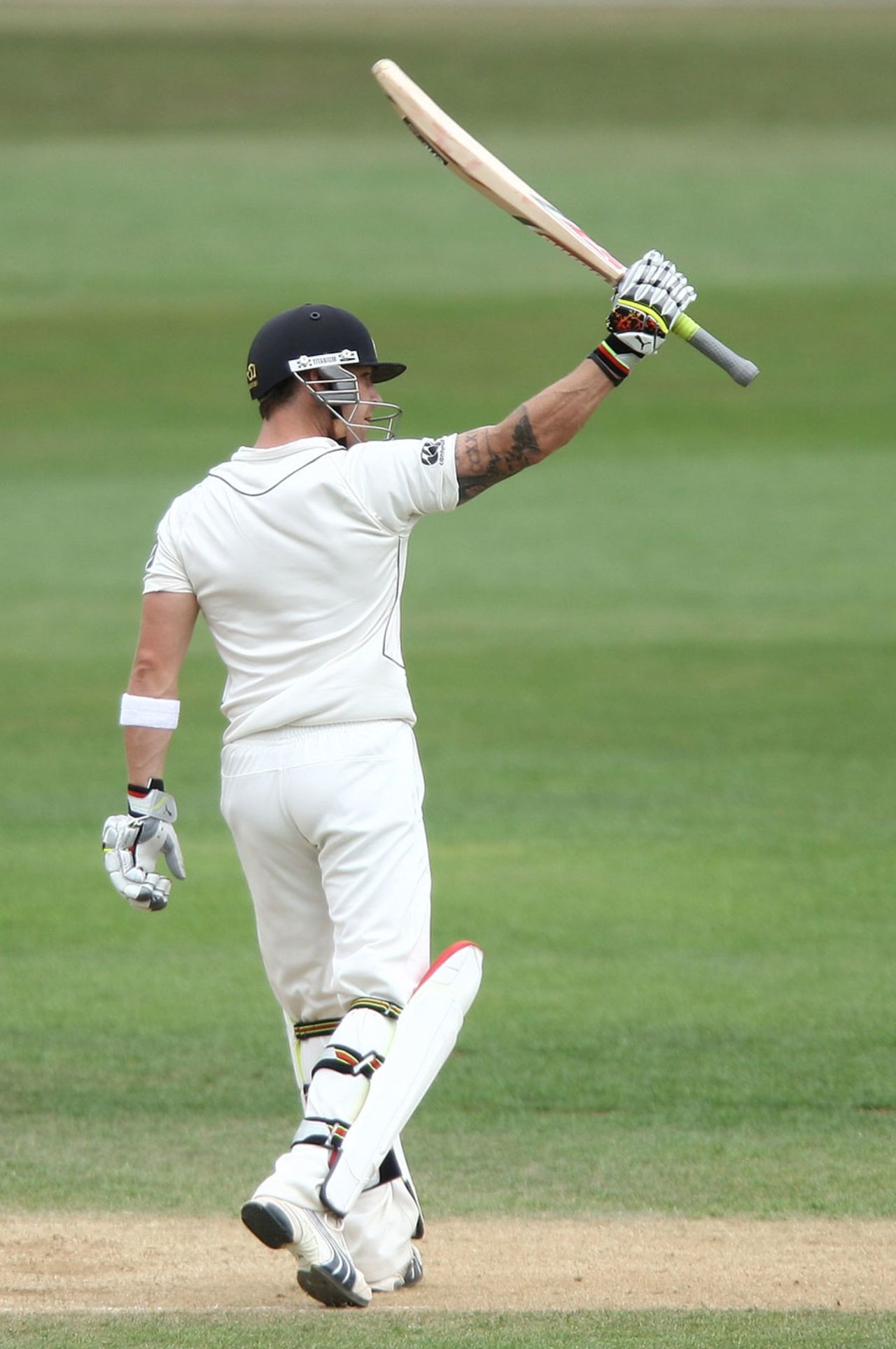 Brendon McCullum reaches his half-century, New Zealand v Pakistan, 2nd Test, Wellington, 4th day, January 18, 2011
