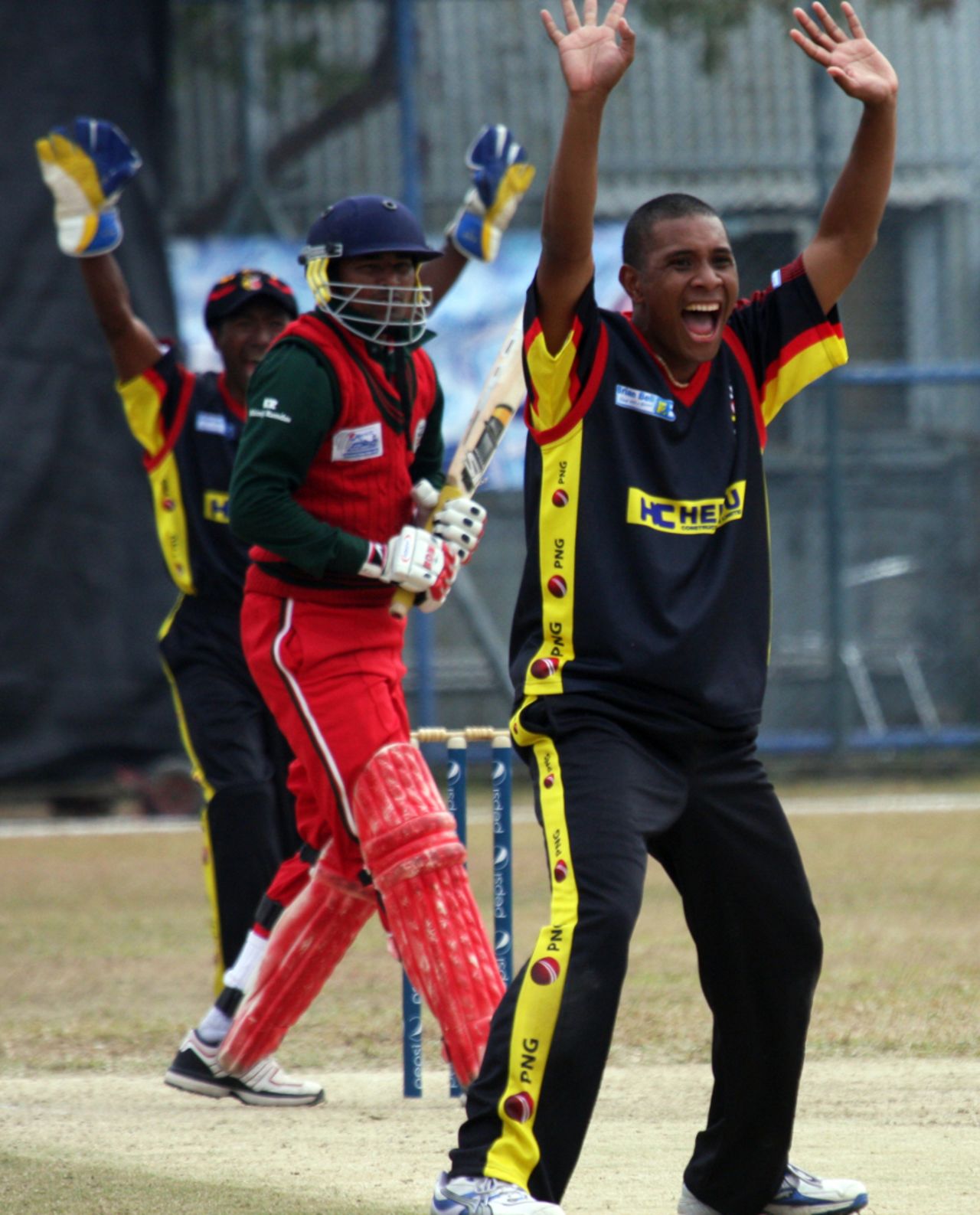 Chris Amini launches into an emotive appeal, Oman v Papua New Guinea, WCL Division Three, Mong Kok, January 22, 2011