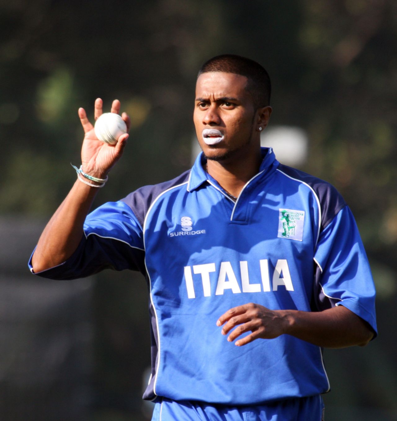 Gayashan Munasinghe picked up 2 for 43, Italy v Papua New Guinea, WCL Division 3, Wong Nai, January 23, 2011