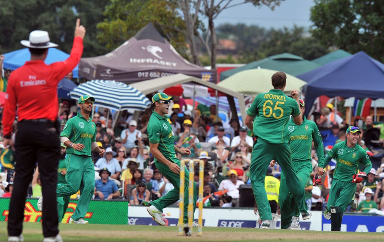 Morne Morkel destroyed India's top order with three wickets, South Africa v India, 5th ODI, Centurion, January 23, 2011