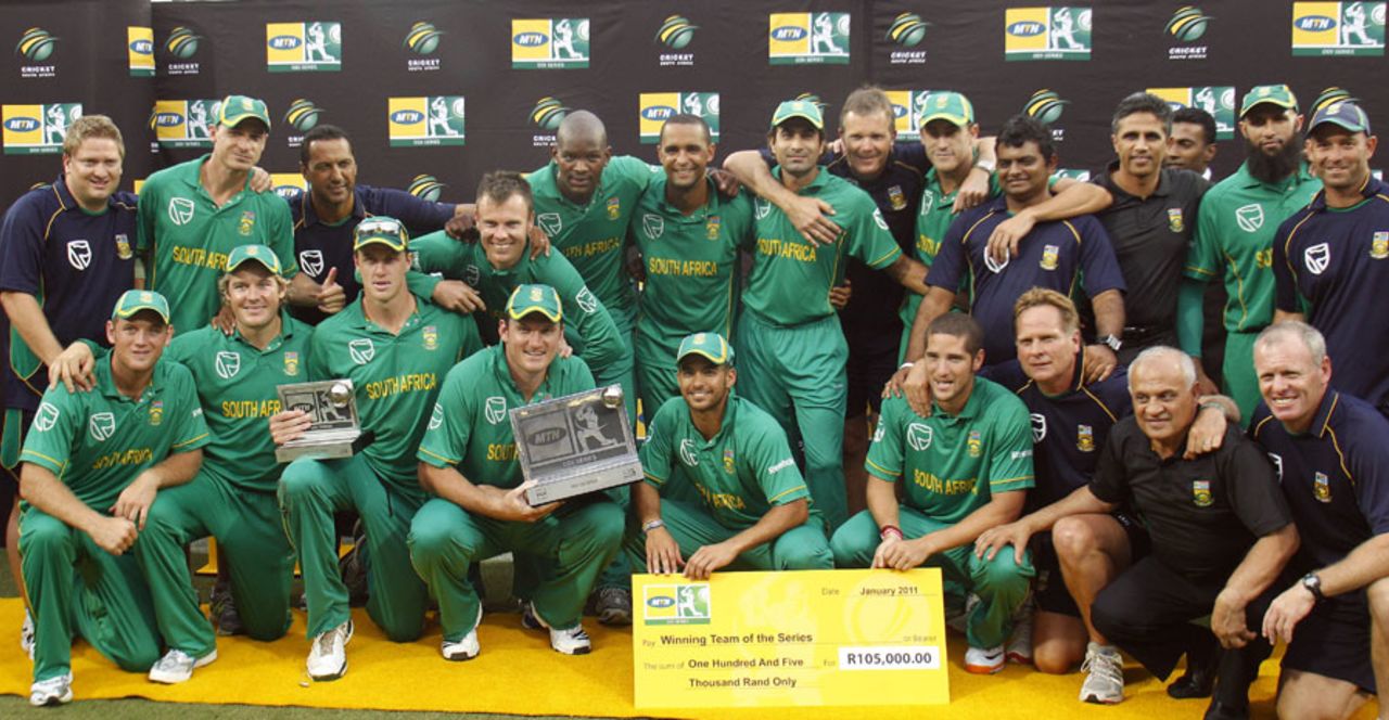 South Africa won the ODI series 3-2, South Africa v India, 5th ODI, Centurion, January 23, 2011