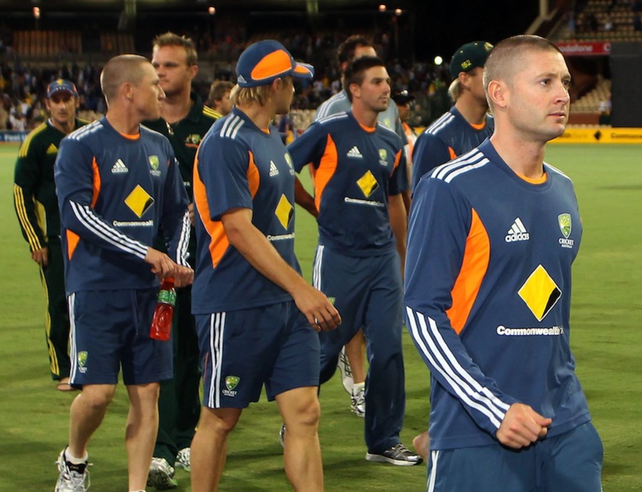 Michael Clarke and his team-mates had a disappointing Australia Day, Australia v England, 4th ODI, Adelaide, January 26, 2011