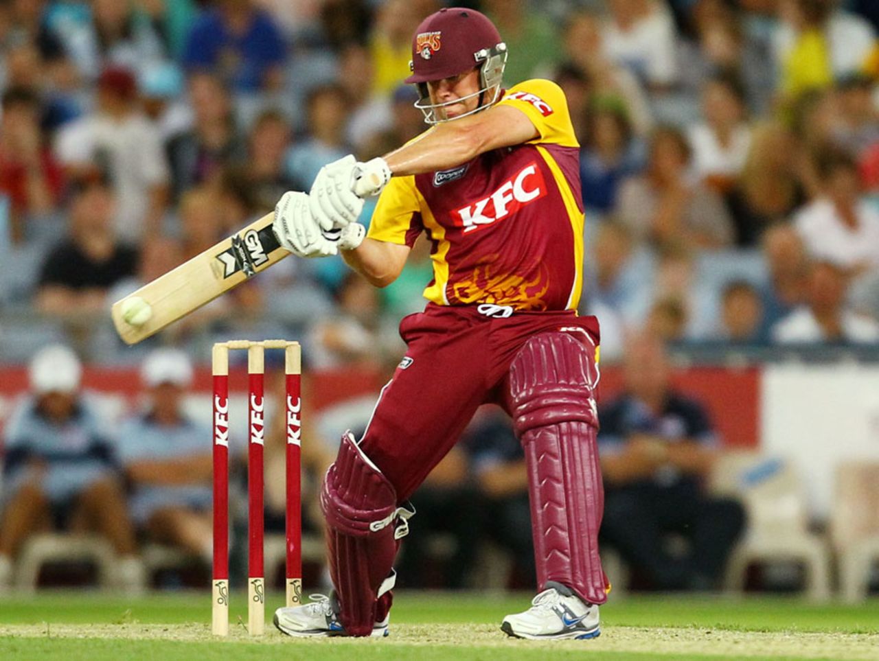 James Hopes cuts during his unbeaten half-century, New South Wales v Queensland, Big Bash, Sydney, January 29, 2011