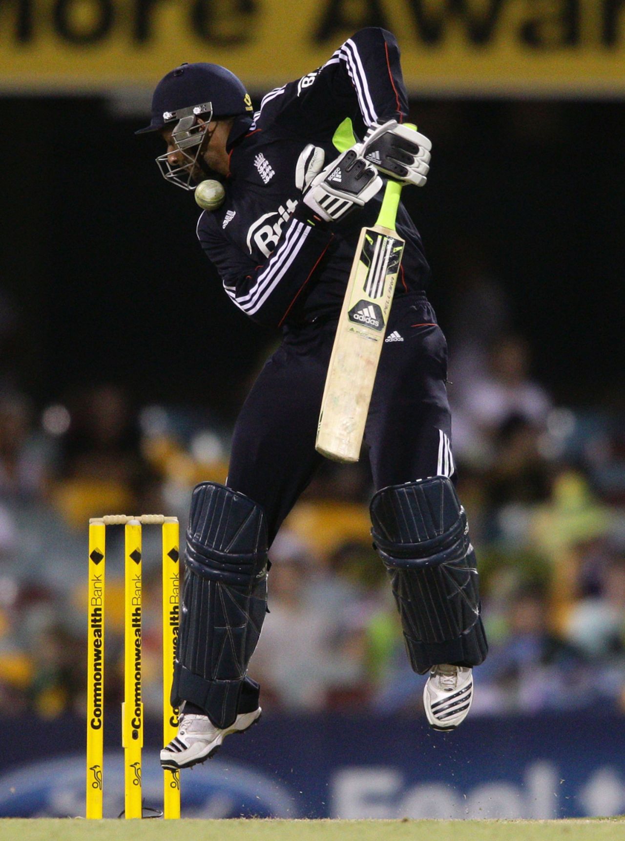 Ajmal Shahzad was given a torrid time by Australia's quicks, Australia v England, 5th ODI, Brisbane, January 30, 2011