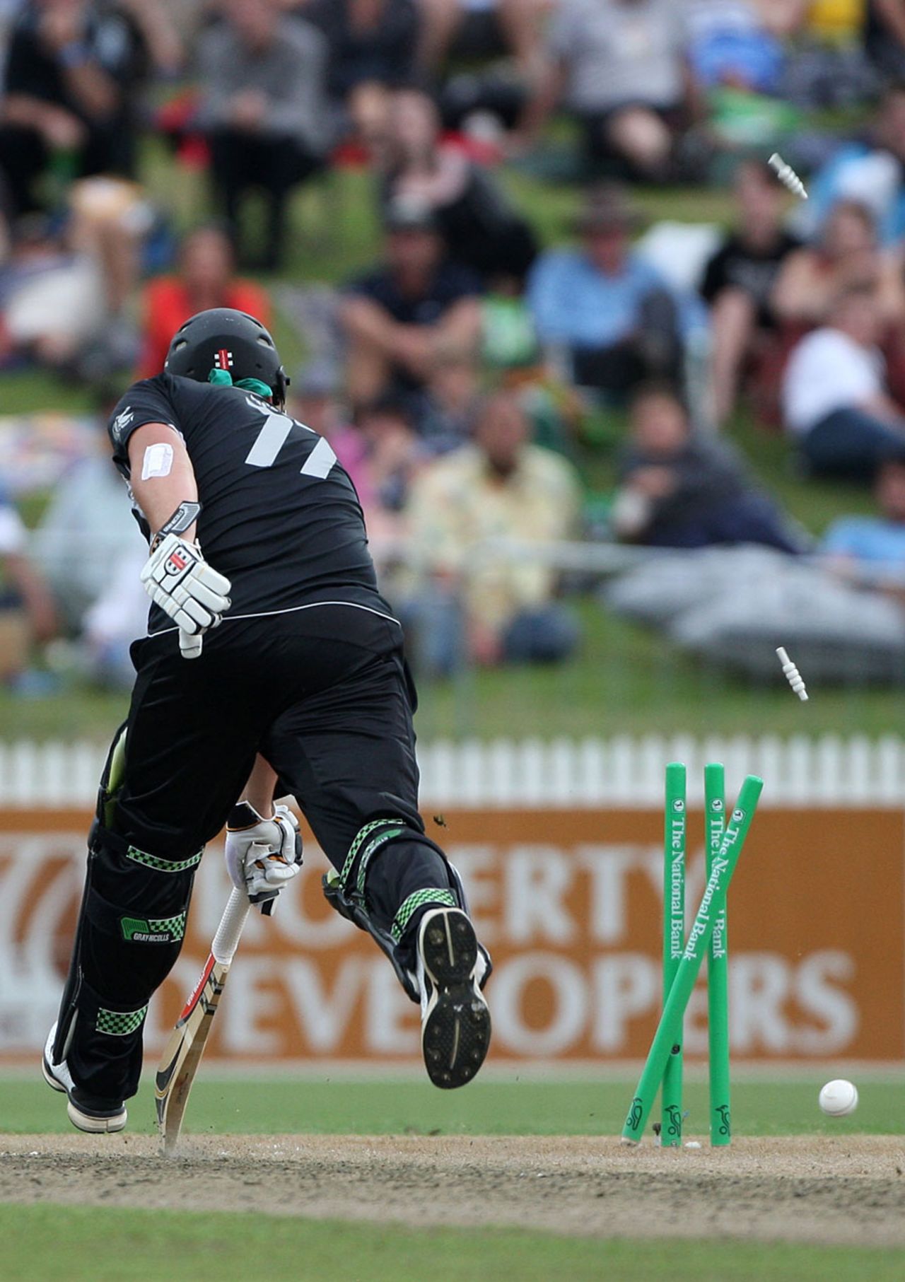 Jesse Ryder was run out without facing a ball from the first over of the innings, New Zealand v Pakistan, 5th ODI, Hamilton, February 3, 2011