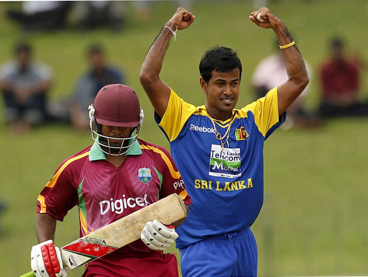 Nuwan Kulasekara dismissed Adrian Barath early, Sri Lanka v West Indies, 2nd ODI, Colombo, February 3, 2011